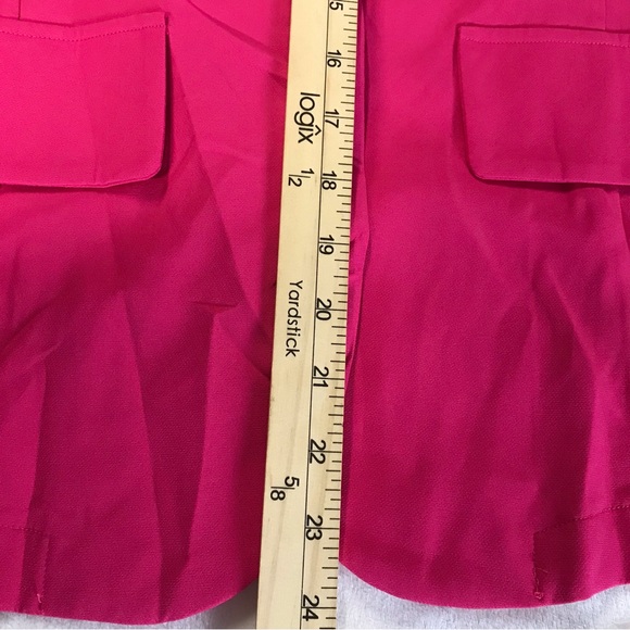One Button Blazer Women’s Size Medium Color Pink Long Sleeve V-Neck . - Picture 11 of 15